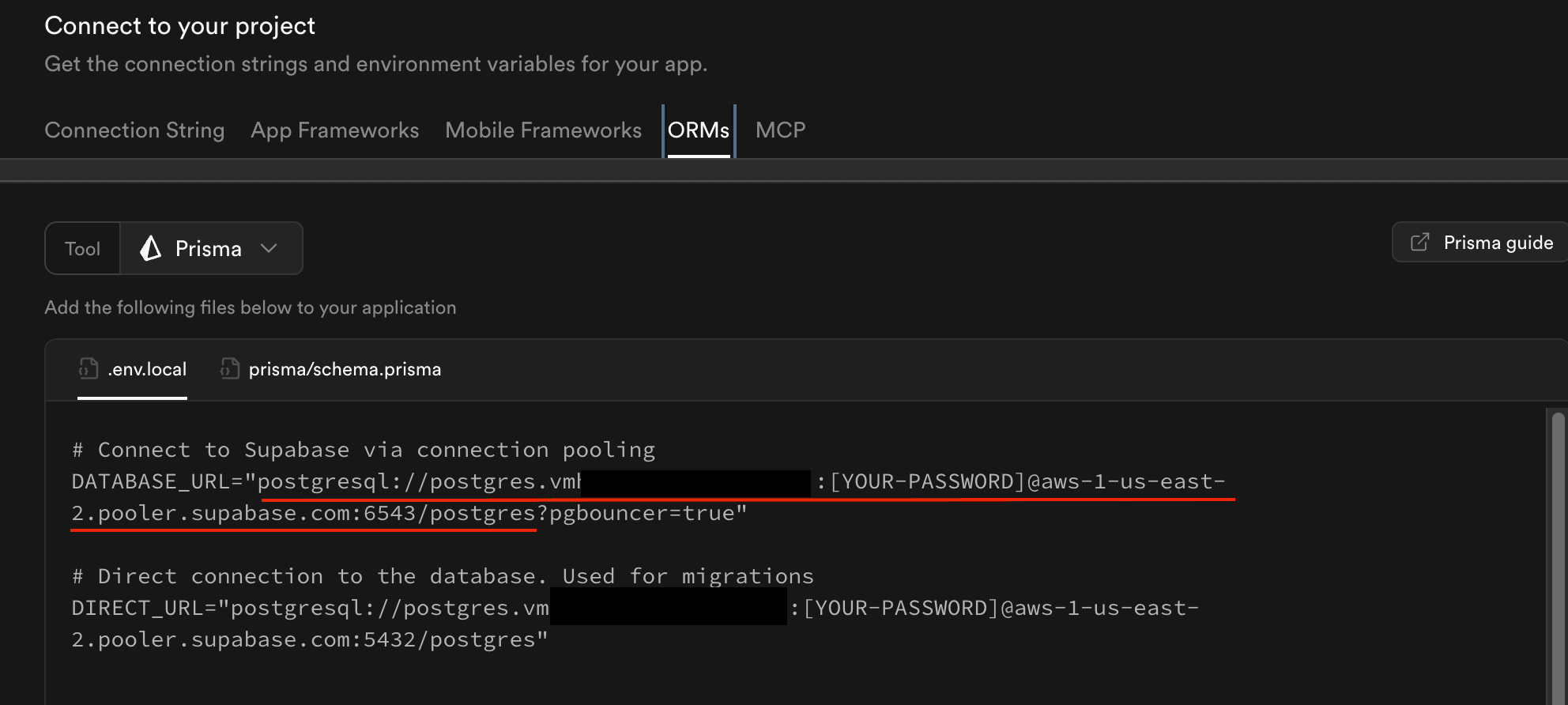 Supabase DB Connection